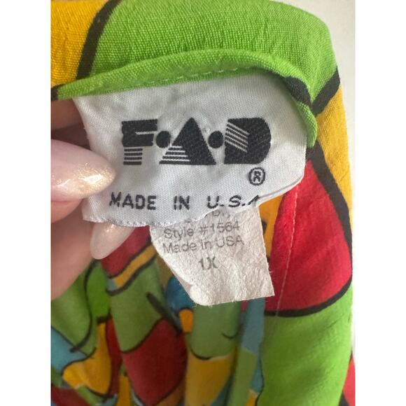 Vintage 90s Plus Size FAD Tank - Picture 3 of 4